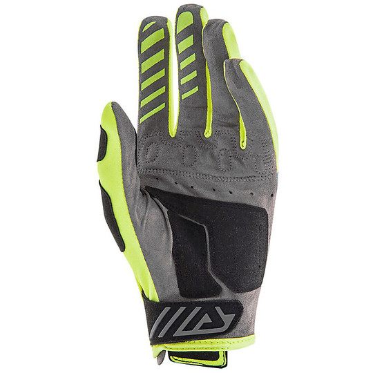 Cross Enduro Moto Gloves Acerbis MX X2 Gray / Yellow Fluo