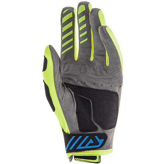 Cross Enduro Moto Gloves Acerbis MX X2 Yellow Fluo / Blue