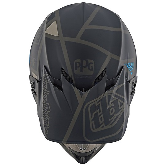 Cross Enduro Moto-Helm Troy Lee Designs SE4 Polyacrylite METRIC Mattschwarz