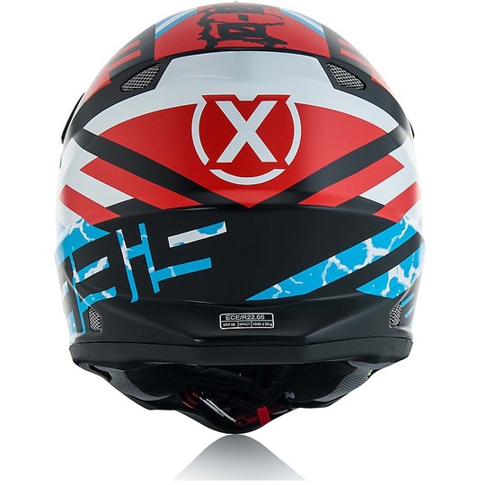 Cross Enduro Moto Helmet Acerbis Impact 3.0 Black / Blue Opaque