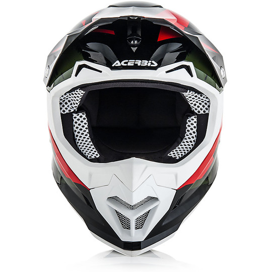 Cross Enduro Moto Helmet Acerbis Profile 4.0 Black / Red Lucido