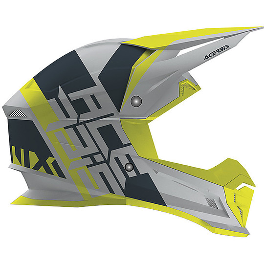 Cross Enduro Moto Helmet Acerbis Profile 4.0 Gray / Yellow