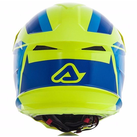 Cross Enduro Moto Helmet Acerbis Profile 4.0 Yellow Fluo / Blue Lucido