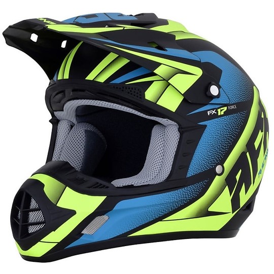 Cross Enduro Moto Helmet AFX FX-17 Dark Green Black Opener Force