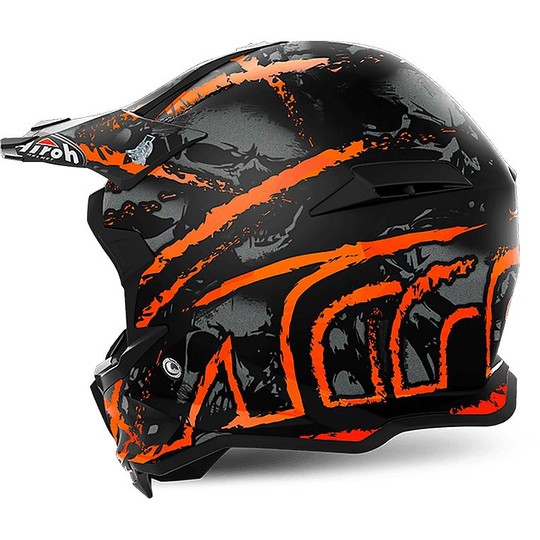Cross Enduro Moto Helmet Airoh Terminator Open Vision Black Carnage Carnage