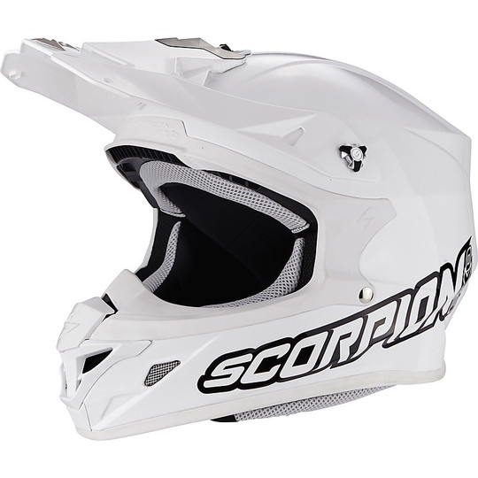 Cross Enduro Moto Helmet Scorpion VX-21 White Air Solid