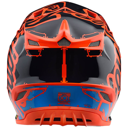 Cross Enduro Moto Helmet Troy Lee Designs SE4 Polyacrylite FACTORY Orange
