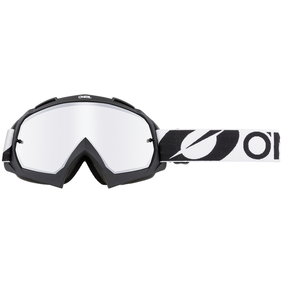 Cross Enduro Moto Lunettes Oneal B 10 Goggle Twoface Black Ilver Mirror