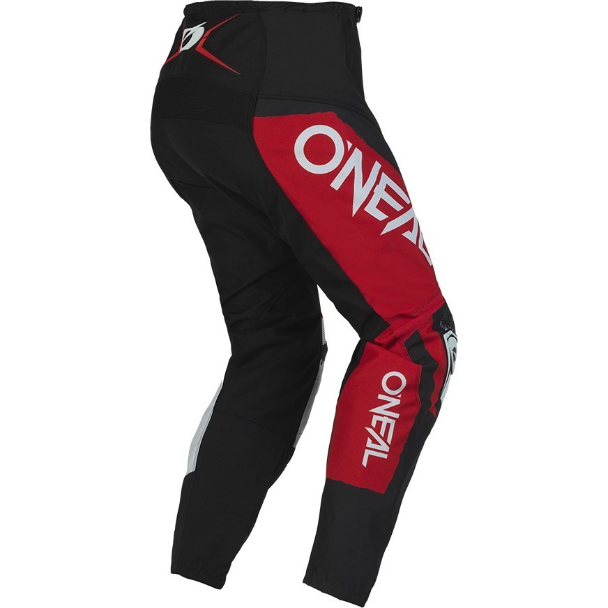Cross Enduro Moto Pants Oneal ELEMENT Pants SHOCKER V.23 Black Red