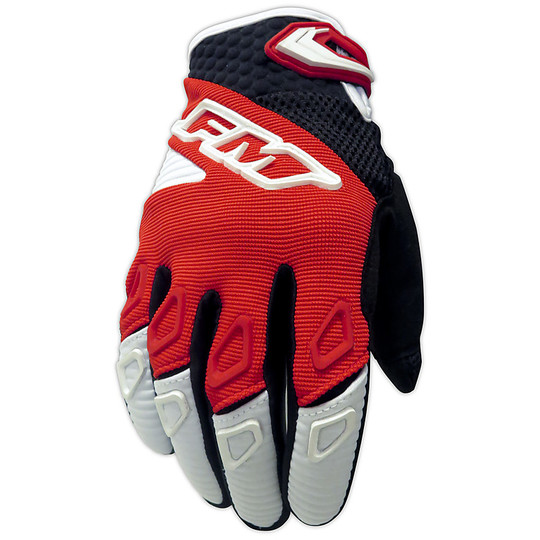 Cross Enduro Moto Racing Gloves FM Racing Force X25 Red White Black