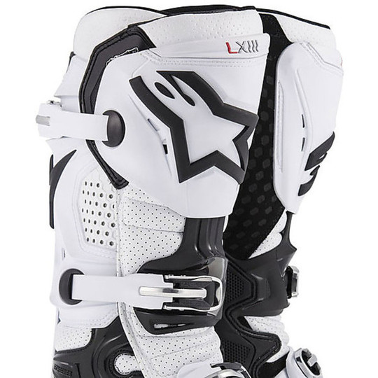 Cross Enduro Motorcycle Boots Alpinestar Tech 10 New Vent White