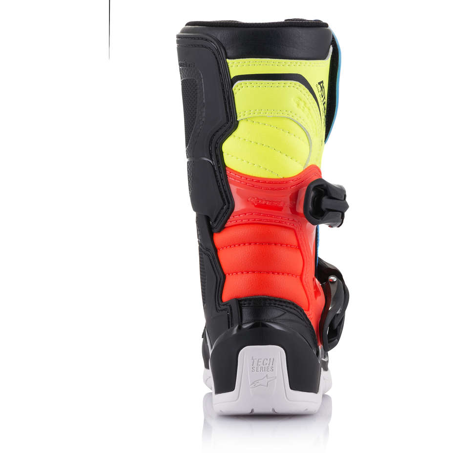Cross Enduro Motorcycle Boots Alpinestar Tech 3S Black Yellow Red Fluo