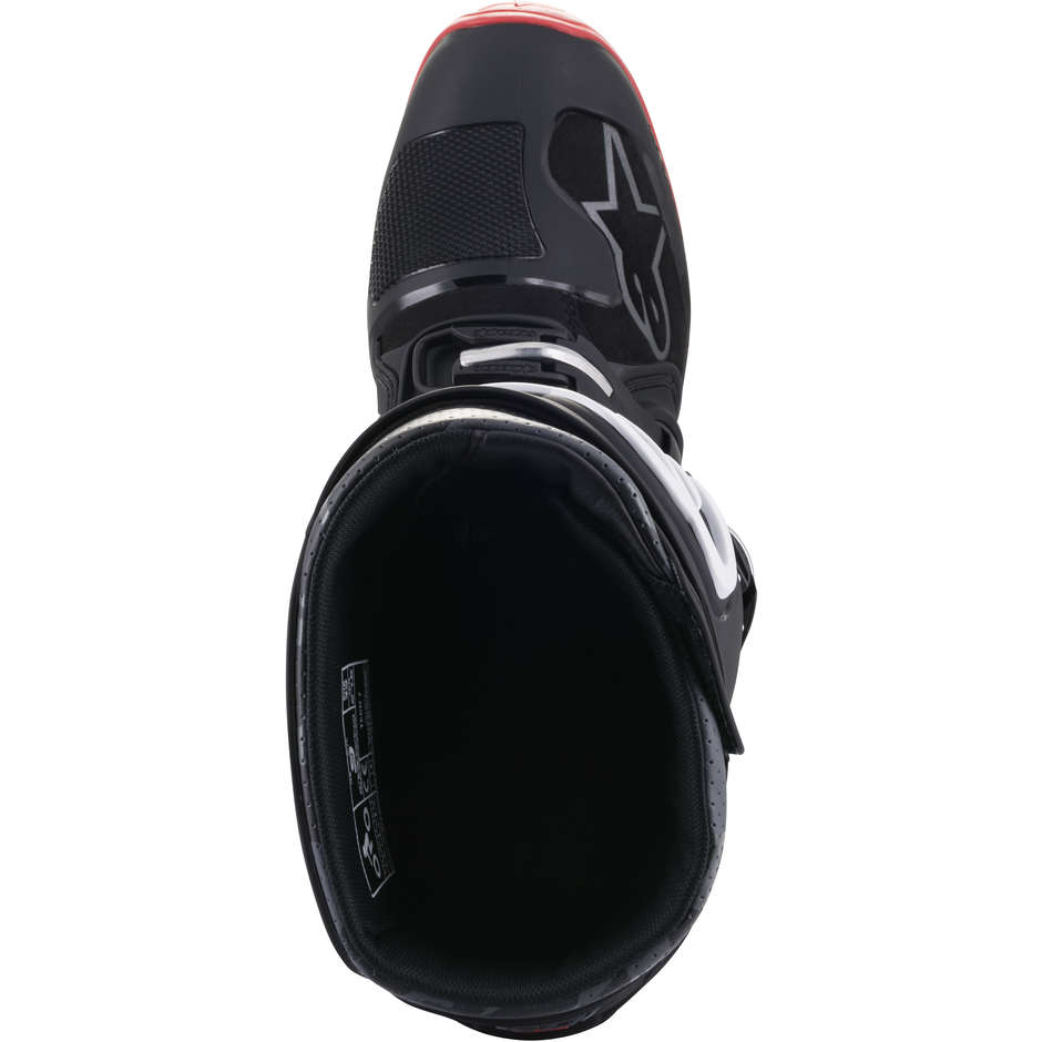 Cross Enduro Motorcycle Boots Alpinestar TECH 7 Black Cool Gray Red