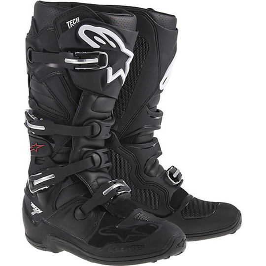 Cross Enduro Motorcycle Boots Alpinestars Tech 7 Black