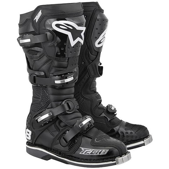 Cross Enduro Motorcycle Boots Alpinestars Tech 8 RS Black