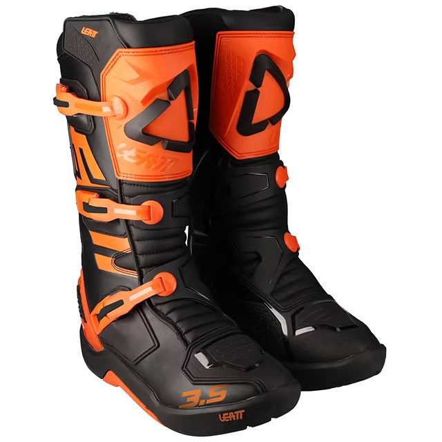 Cross Enduro Motorcycle Boots LEATT 3.5 Orange Black
