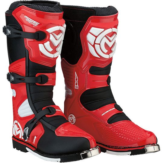 Cross Enduro Motorcycle Boots Moose Racing M1.3 MX Boot Red