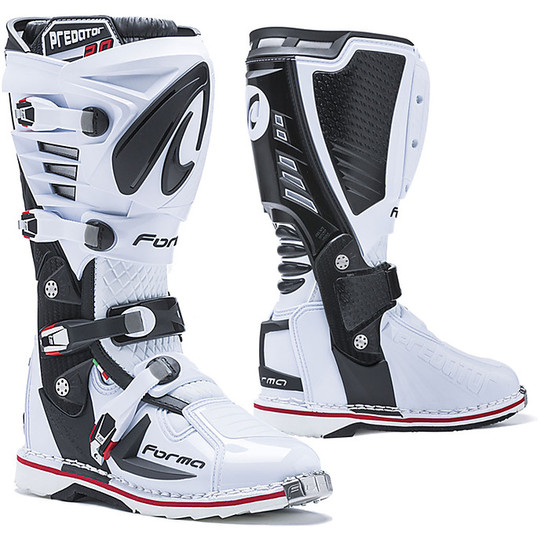 Cross Enduro Motorcycle Boots Predator 2.0 White