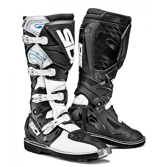 Cross Enduro Motorcycle Boots Sidi X-3 Black White