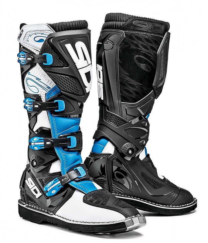 Cross Enduro Motorcycle Boots Sidi X-3 White Blue Black For Sale Online ...