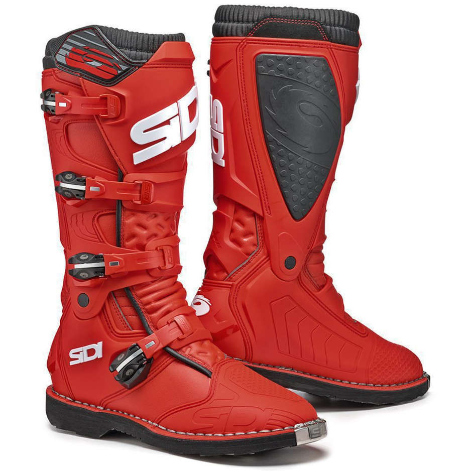 Cross Enduro Motorcycle Boots Sidi X POWER Red Red