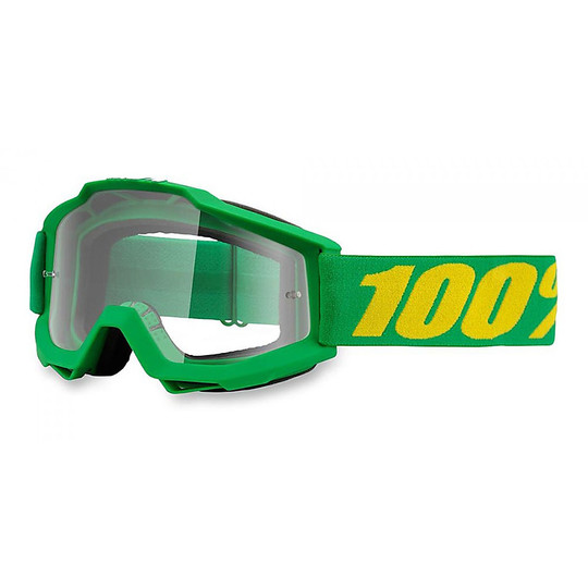 Cross Enduro Motorcycle Glasses 100% ACCURI Forrest Clear Lens