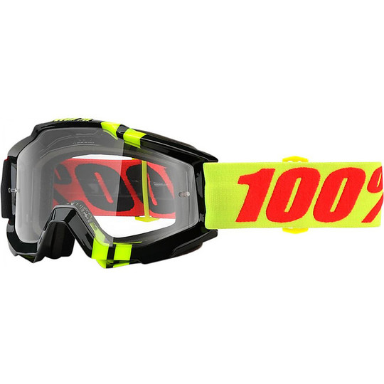 Cross Enduro Motorcycle Glasses 100% ACCURI Zerbo Clear Lens