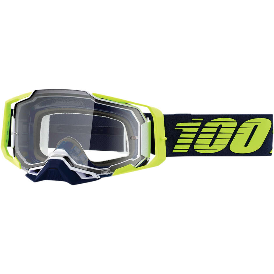 Cross Enduro Motorcycle Glasses 100% ARMEGA Deker Transparent Lens