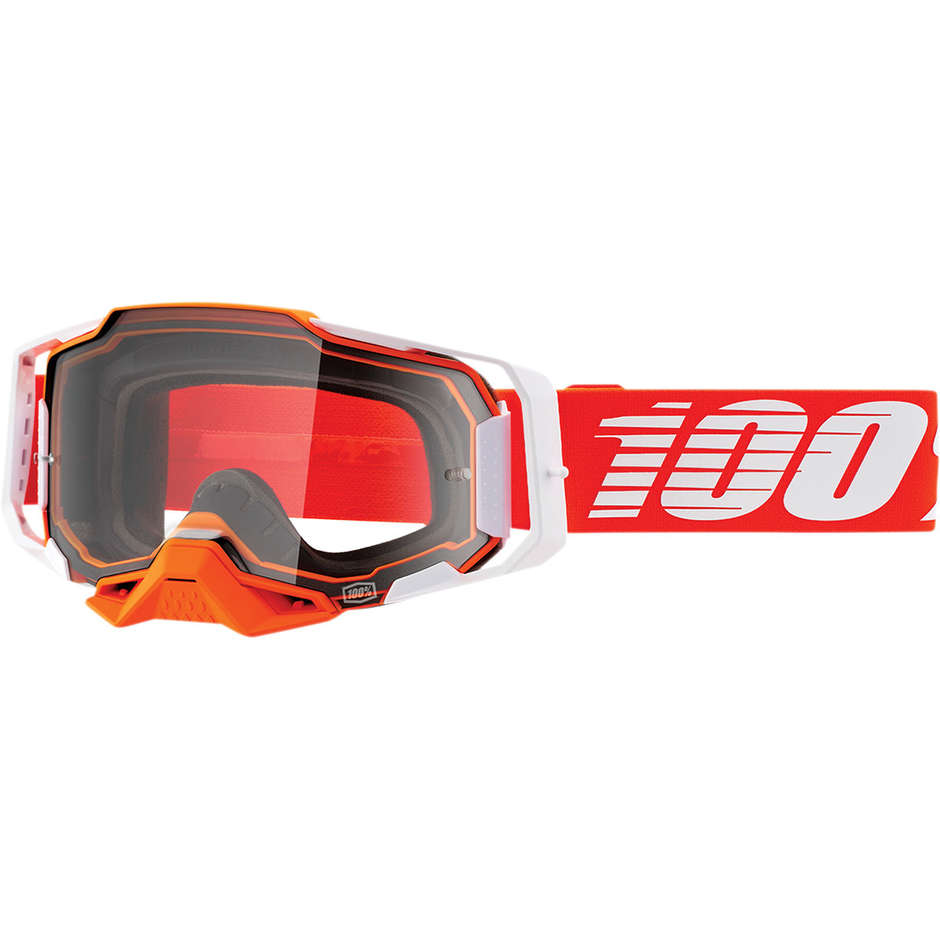 Cross Enduro Motorcycle Glasses 100% ARMEGA Regal Transparent Lens