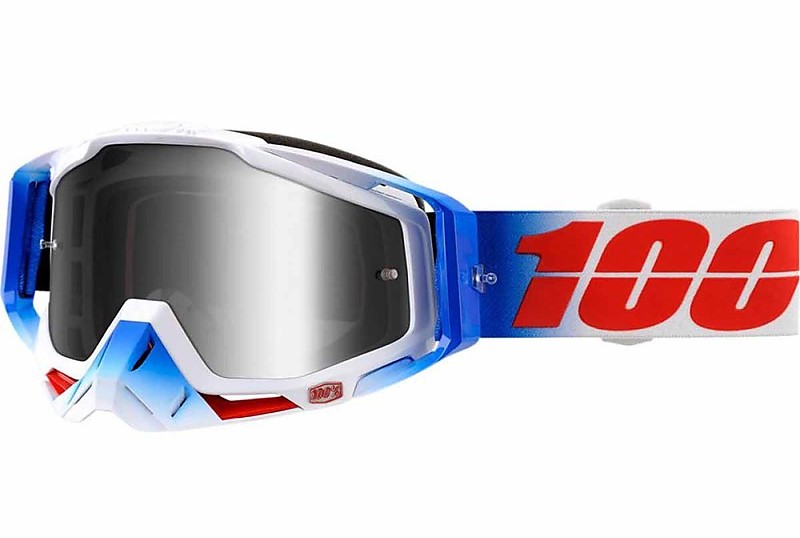 Cross Enduro Motorcycle Glasses 100% RACECRAFT 2 MIXOS Mirror Lens For