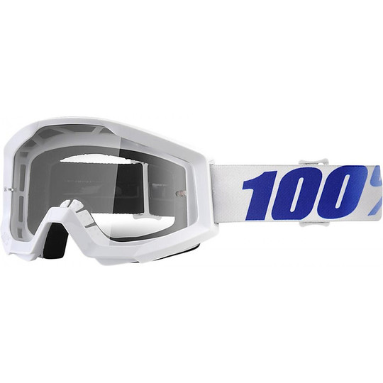 Cross Enduro Motorcycle Glasses 100% Strata Equinox Clear Lens