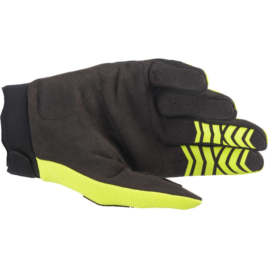 Cross Enduro Motorcycle Gloves Alpinestars FULL BORE Yellow Fluo Black