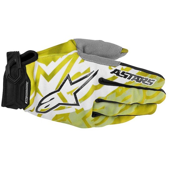 Cross Enduro Motorcycle Gloves Alpinestars Racer Glove 51 Yellow Black