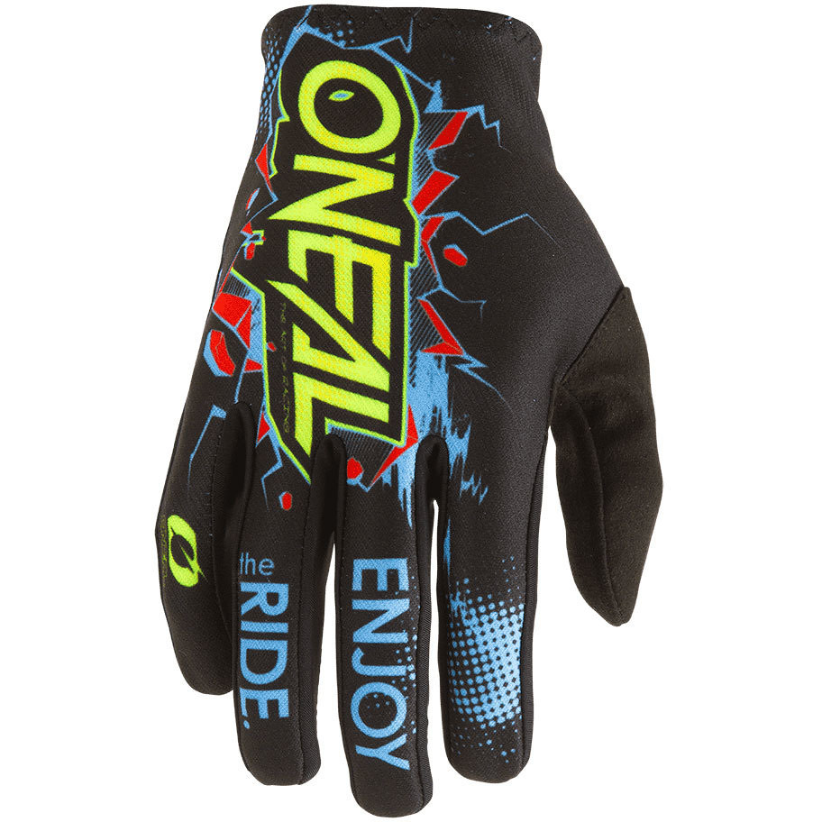 Cross Enduro Motorcycle Gloves Child Oneal Matrix Glove Villain Black