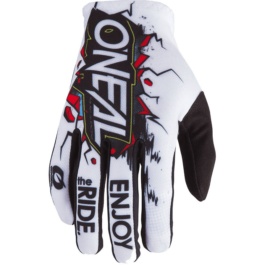 Cross Enduro Motorcycle Gloves Child Oneal Matrix Glove Villain White