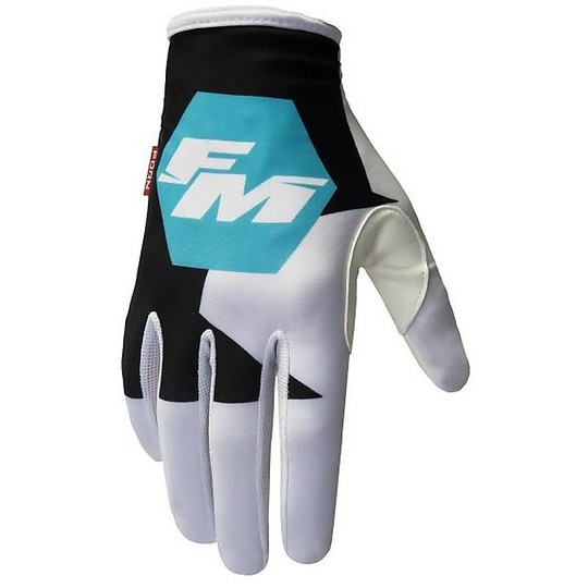 Cross Enduro Motorcycle Gloves Fm Racing X26 EXAGON 007 Turquoise