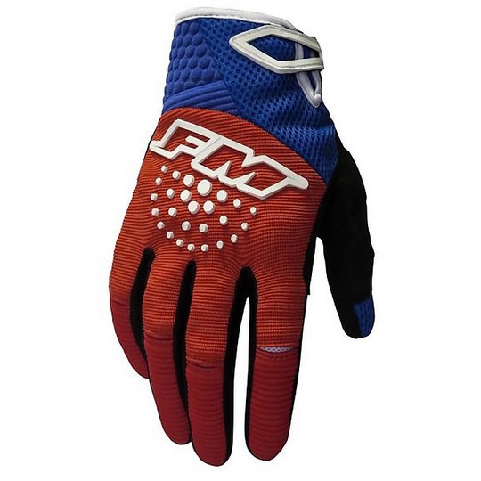 Cross Enduro Motorcycle Gloves Fm Racing X26 FORCE 006 Red Blue