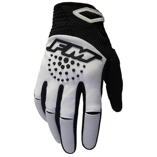 Cross Enduro Motorcycle Gloves Fm Racing X26 FORCE 007 White