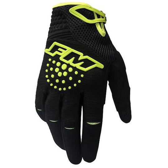 Cross Enduro Motorcycle Gloves Fm Racing X26 FORCE 010 Black Yellow