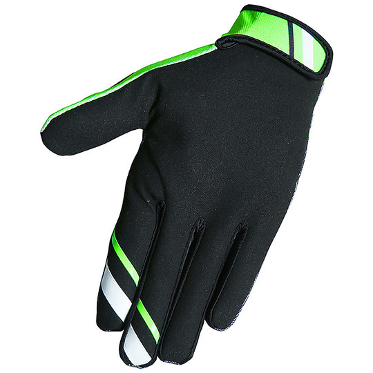 Cross Enduro Motorcycle Gloves Freegun DEVO COLLEGE Green Fluo