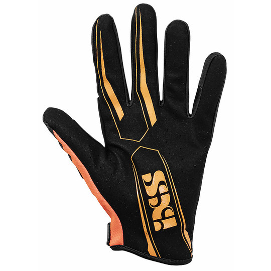 Cross Enduro Motorcycle Gloves Ixs CROSS LITE AIR 2.0 Black Orange