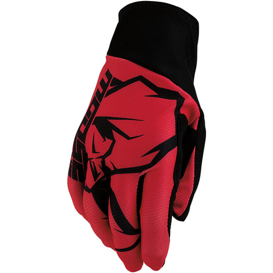Cross Enduro Motorcycle Gloves Moose Racing MX2 Agroid Black Red