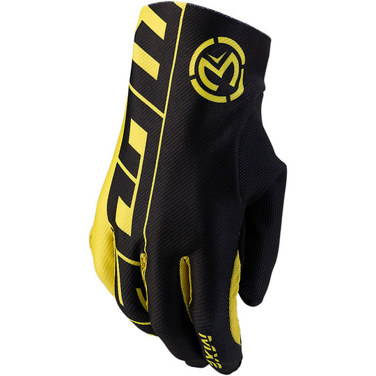 Cross Enduro Motorcycle Gloves Moose Racing MX2 Glove Black Yellow