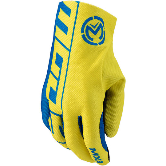 Cross Enduro Motorcycle Gloves Moose Racing MX2 Glove Blue Hi-Vision