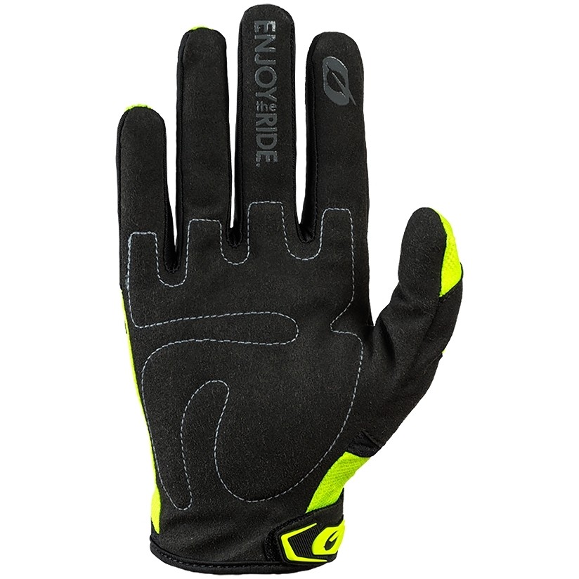Cross Enduro Motorcycle Gloves Oneal Element Youth Glove Yellow Black