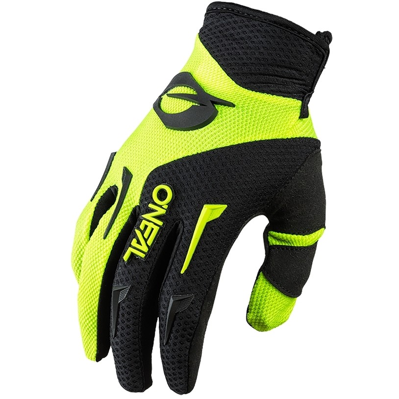 Cross Enduro Motorcycle Gloves Oneal Element Youth Glove Yellow Black