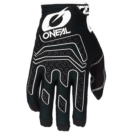 Cross Enduro Motorcycle Gloves Oneal Elite Glove Black White