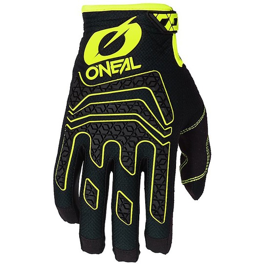Cross Enduro Motorcycle Gloves Oneal Elite Glove Black Yellow