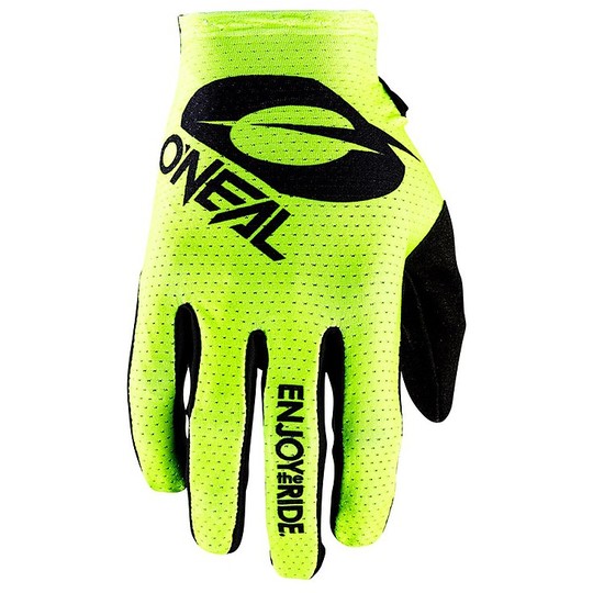 Cross Enduro Motorcycle Gloves Oneal Matrix Glove Stacked Yellow