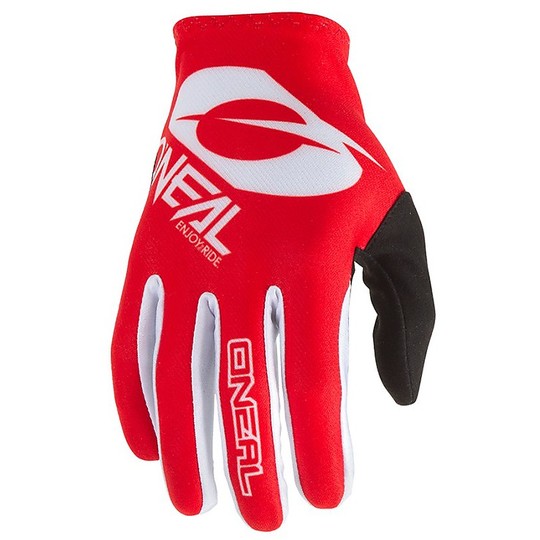 Cross Enduro Motorcycle Gloves Oneal Matrix Icon Red